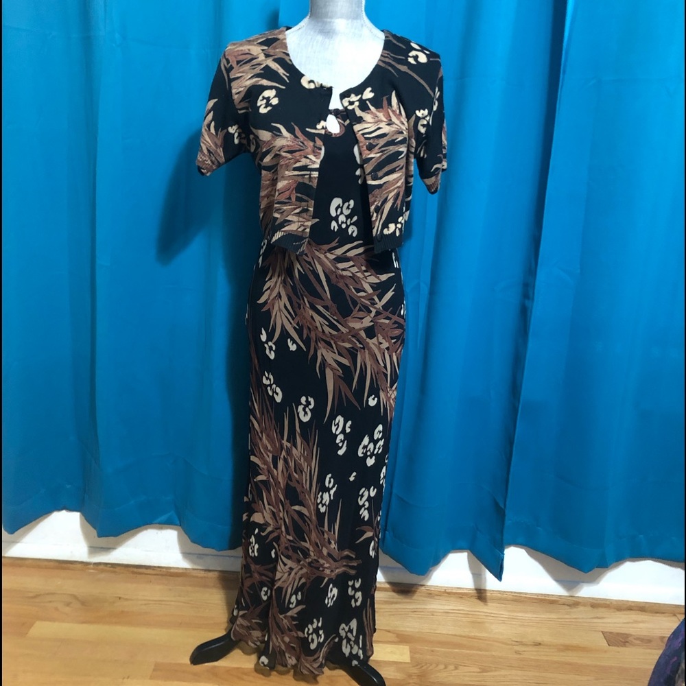 Beautiful autumn colors long sweater dress🌻